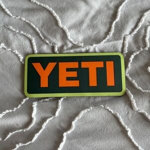 NEW Yeti Magnet - Forest Green w/ King Crab Orange & Chartreuse